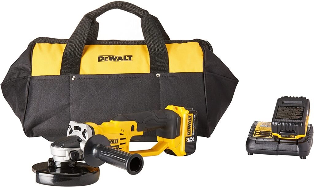 DEWALT DCG412P2 20V MAX Lithium Ion Grinder Tool Kit