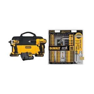 DEWALT DCK240C2 20v Lithium Drill Driver/Impact Combo Kit (1.3Ah) with Reciprocating Saw, Bare Tool Only
