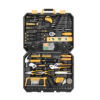 DEKOPRO 168pcs Socket Wrench Auto Repair Tool Combination Package Mixed Tool Set Hand Tool Kit with Plastic Toolbox Storage Case (168PCS)