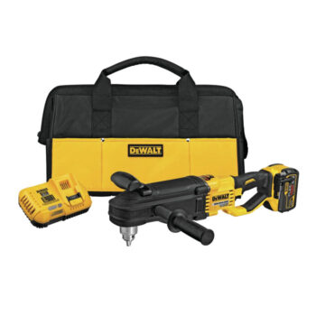 DEWALT 60V MAX Right Angle Drill with E-Clutch System Kit, In-Line Stud/Joist (DCD470X1)