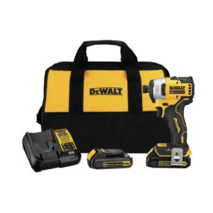 DEWALT DCF809C2 Atomic 20V Max Lithium-Ion Brushless Cordless Compact 1/4 in. Impact Driver Kit W/ 2 Batteries