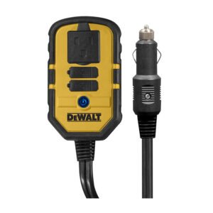 DEWALT DXAEPI140 Power Inverter 140W Car Converter: 12V DC to 120V AC Power Outlet with Dual 3.1A USB Ports