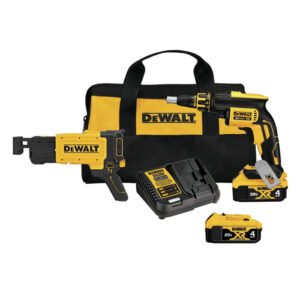 DEWALT Screw Gun Kit with Collated Drywall Attachment (DCF620CM2)