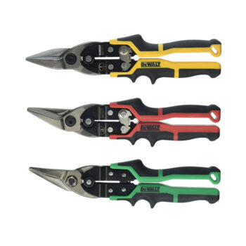 DeWalt DWHT14676 3-Piece Ergo Aviation Snips Set (1-Set per Pack)