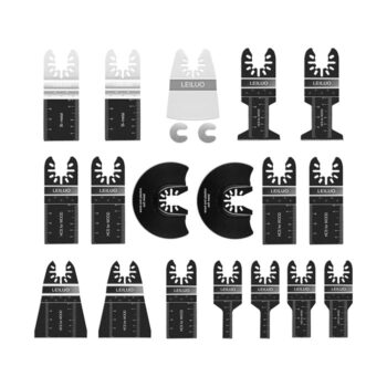 LEILUO 20 Pack Oscillating Saw Blades Oscillating Tool Blades for Wood Metal Plastics and Remove Multitool Blades Universal with Dewalt Rockwell Royobi Millwaukee Porter Cable Bosch Craftsman