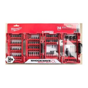 MILWAUKEE'S Shockwave Impact Driver Bit Set (74 Piece) 48-32-4062