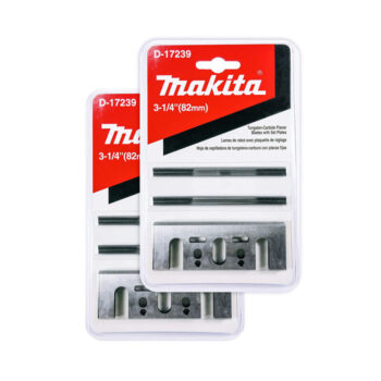 Makita® 2 Pack — Planing Planer Blade Set — 3-1/4" Double Edge Tungsten Carbide 2-Piece Blade — for Hard Wood
