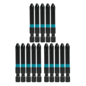 Makita A-99786 Impactx 2 Phillips 2" Power Bit, 15-Pack