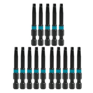 Makita A-99792 Impactx #2 Square Recess 2" Power Bit, 15-Pack