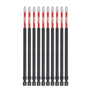 Milwaukee #2 Square Recess Shockwave 6 in. Power Bit (10)