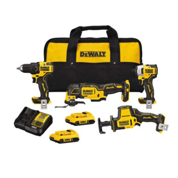 Dewalt DCK489D2 ATOMIC 20V MAX Brushless Lithium-Ion Cordless 4-Tool Combo Kit (2 Ah)