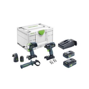 Festool 576490 TID 18 Impact Driver and PDC 18 Drill Driver 4.0Ah Combo Kit
