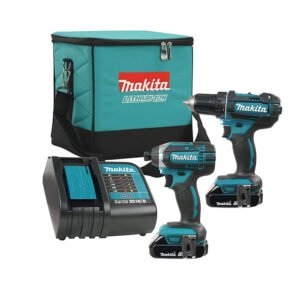 Makita 18V Lithium-Ion Cordless Drill and Impact Driver Combo Kit with 2 Batteries & Charger DLX2127SY