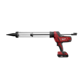 Milwaukee 2642-21CT M18 Cordless Cordless Aluminum Barrel Sausage Style Caulk and Adhesive Gun Kit, 20-Ounce