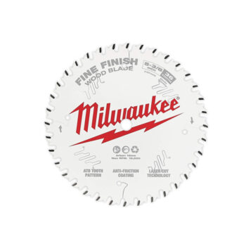 Milwaukee 48-40-0524 5-3/8-Inch 36-Tpi Carbide Fine Finish Circular Saw Blade