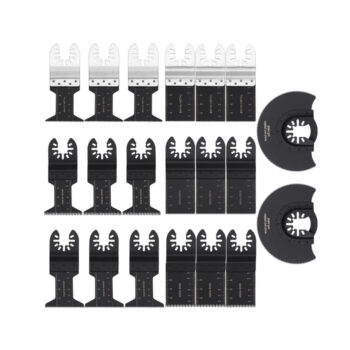 Powerextra 20 PCS Metal/Wood Oscillating Multitool Quick Release Saw Blades Fit Fein Porter Cable Black & Decker Bosch Craftsman Ridgid Ryobi Makita Milwaukee Dewalt Rockwell Chicago Stanley Skil Einhell
