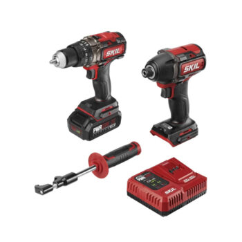 SKIL 2-Tool Combo Kit Pwrcore 20 Brushless 20V 1 2 Heavy Duty Hammer Drill & Cordless Impact Driver