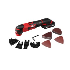 Skil 20V Oscillating Tool Kit with 32pcs Accessories, Includes 2.0Ah PWR CORE 20 Lithium Battery and Charger - OS593002