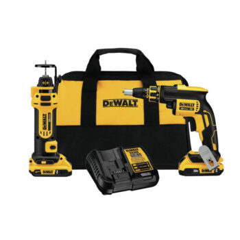 DEWALT 20V MAX* XR Drywall Screw Gun & Cut-out Tool Combo Kit (DCK263D2)