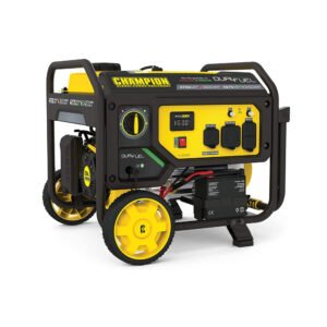 Champion Power Equipment 201052 4750/3800-Watt Dual Fuel Portable Generator with Electric Start, Wheel Kit