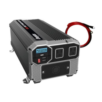 Energizer 3000 Watts Power Inverter, 12V to 110 Volts Modified Sine Wave Car Inverter, Dual AC Outlets, 2 USB Ports 2.4A ea and Hardwire Kit, Battery Cables Included - METLab Approved Under UL STD 458