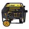 Firman H03652 4550/3650 Watt Recoil Start Gas or Propane Dual Fuel Portable Generator CARB and Cetl Certified with Wheel Kit, Black