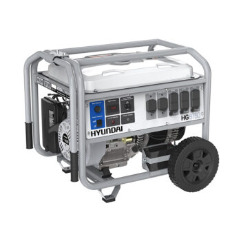 Hyundai HG8750 Electric Start Portable Gas Powered Generator, 7000 Running Watts/8750 Peak Watts